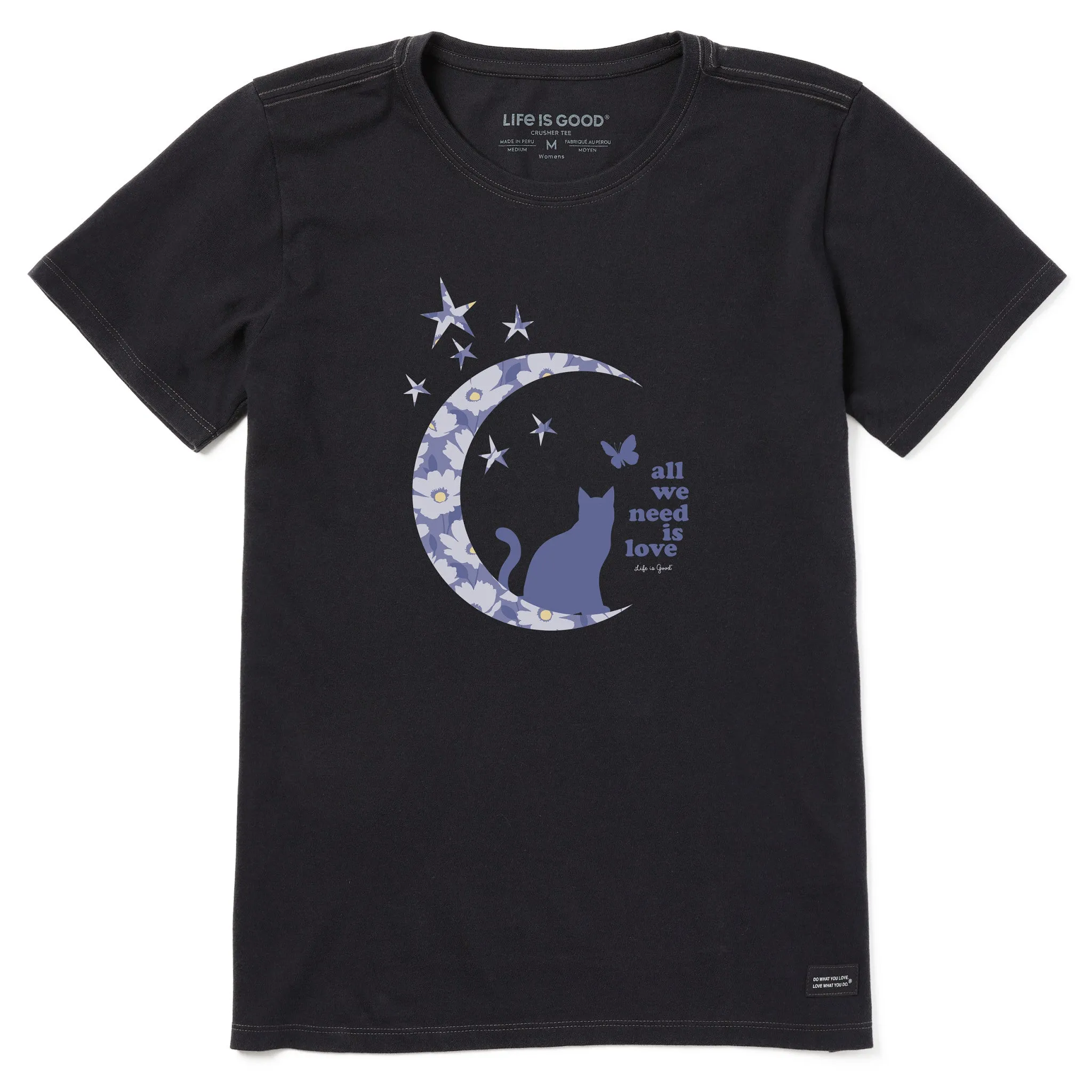 Women's Patterna Moon Cat Short Sleeve Tee sold by Life is Good product image thumbnail 3