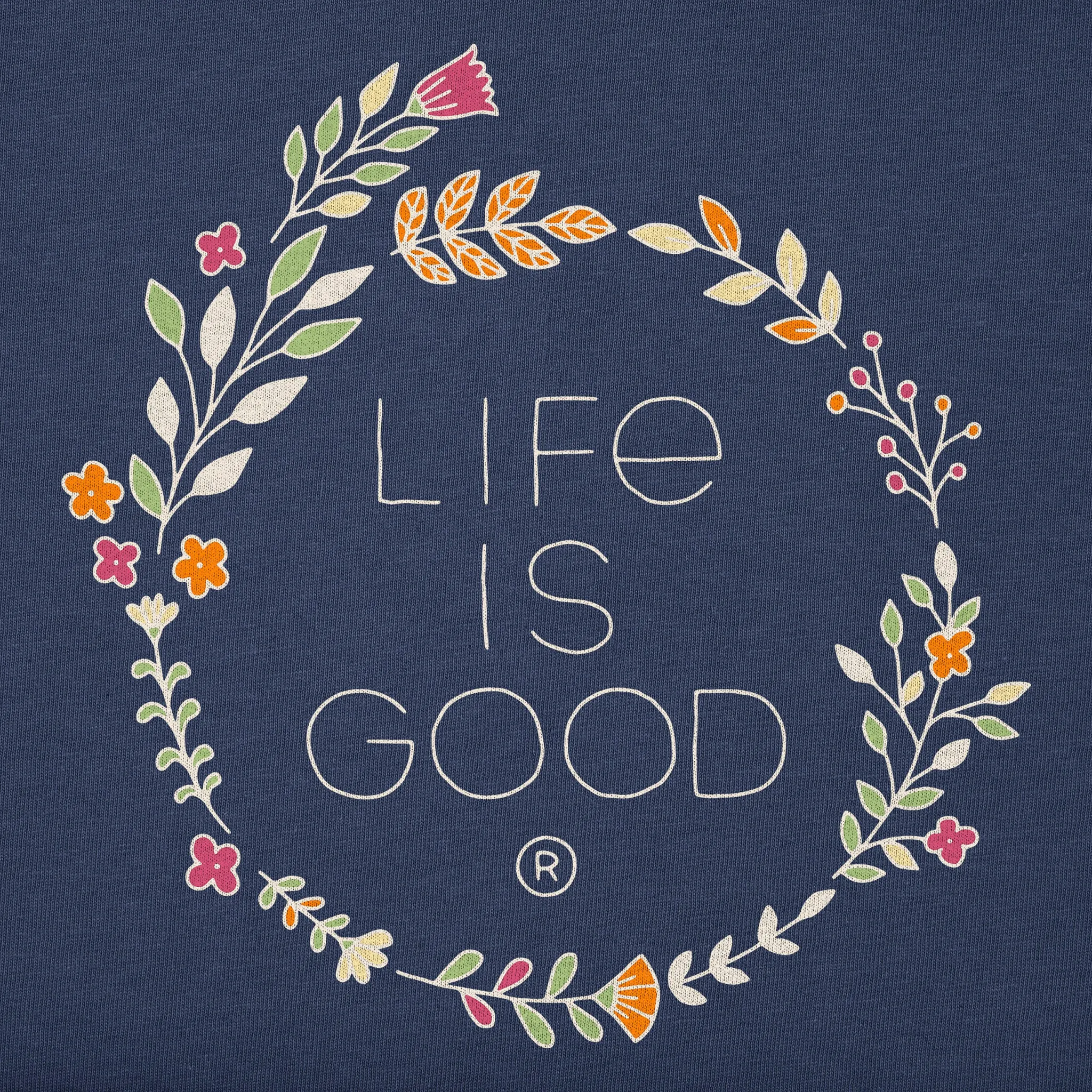 Women's Branded Stacked Floral Coin Simply True Fleece Hoodie sold by Life is Good product image thumbnail 4