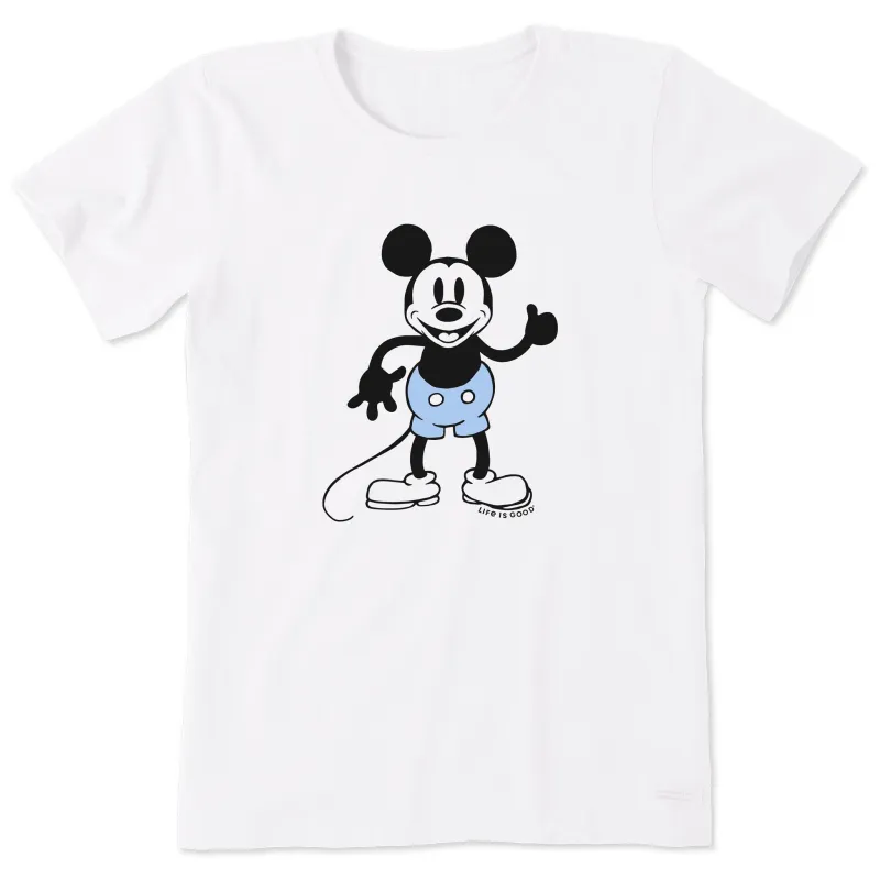 Women's Steamboat Willie Thumbs Up Short Sleeve Tee sold by Life is Good
