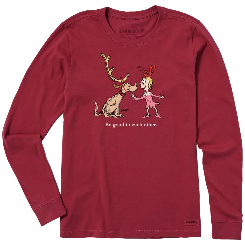 Women's Max & Cindy Be Good Long Sleeve Crusher Tee sold by Life is Good