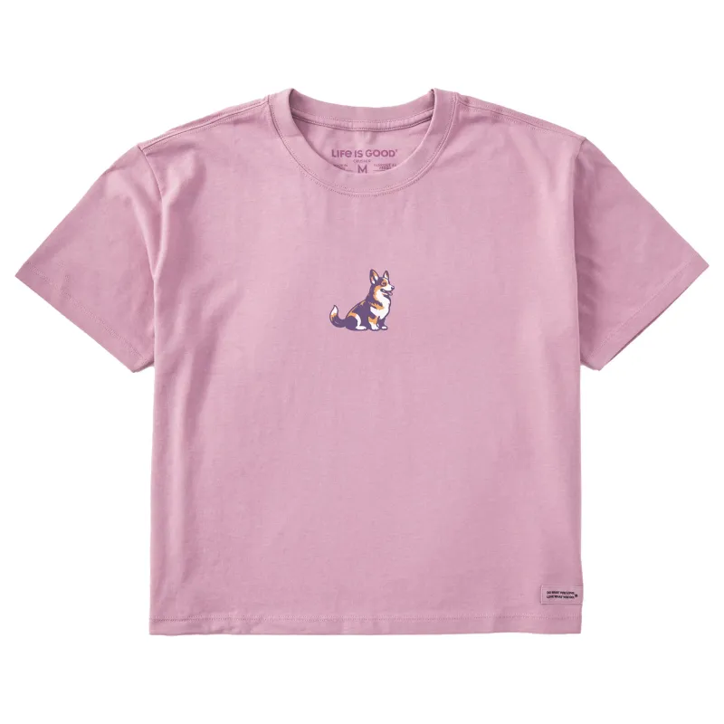 Women's Corgi Short Sleeve Crusher Boxy Tee made by Life is Good