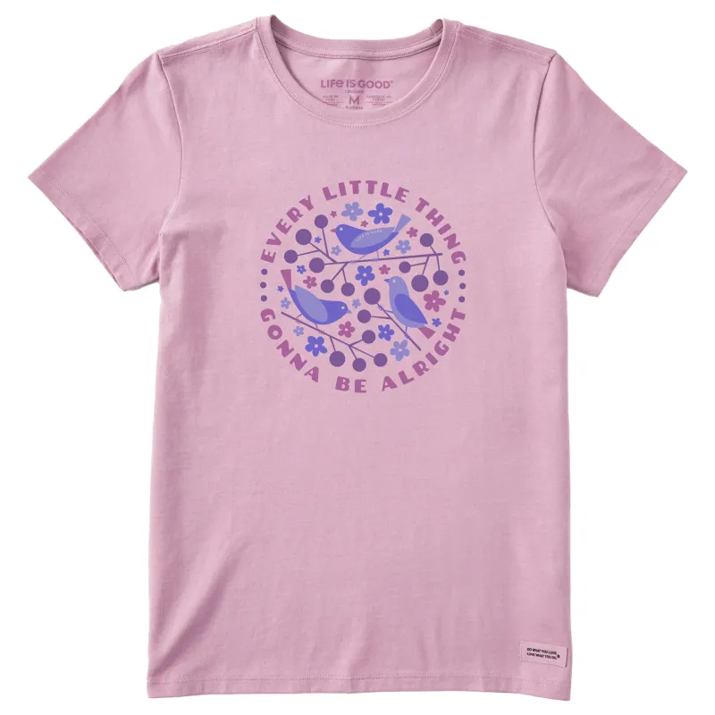 Women's Crafty Three Little Birds Short Sleeve Tee sold by Life is Good