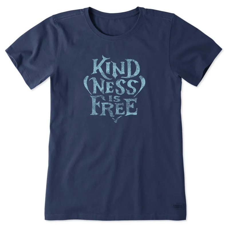 Women's Crafty Kindness is Free Short Sleeve Tee sold by Life is Good