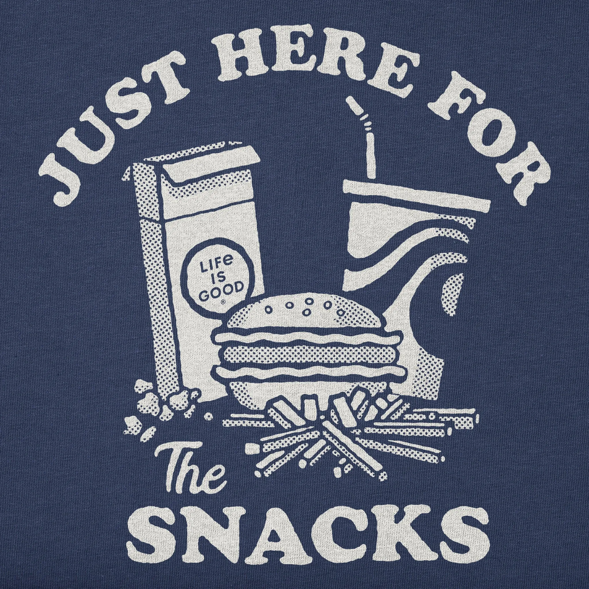 Women's Here for the Snacks Short Sleeve Tee sold by Life is Good product image thumbnail 4