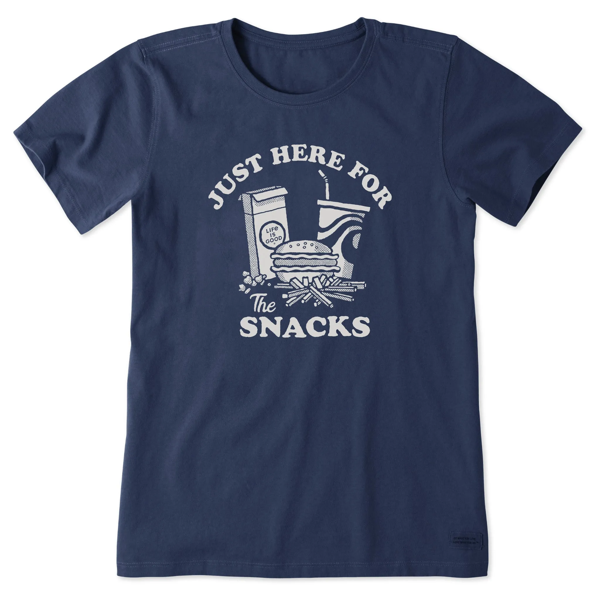Women's Here for the Snacks Short Sleeve Tee sold by Life is Good product image thumbnail 5