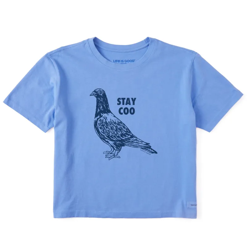 Women's Pidgeon Short Sleeve Crusher Boxy Tee sold by Life is Good