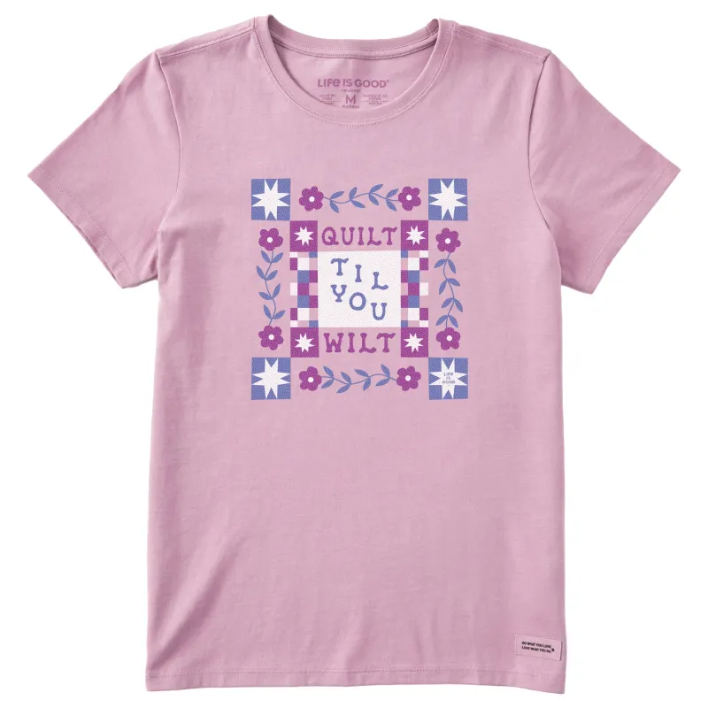 Women's Quilt Til You Wilt Short Sleeve Tee sold by Life is Good