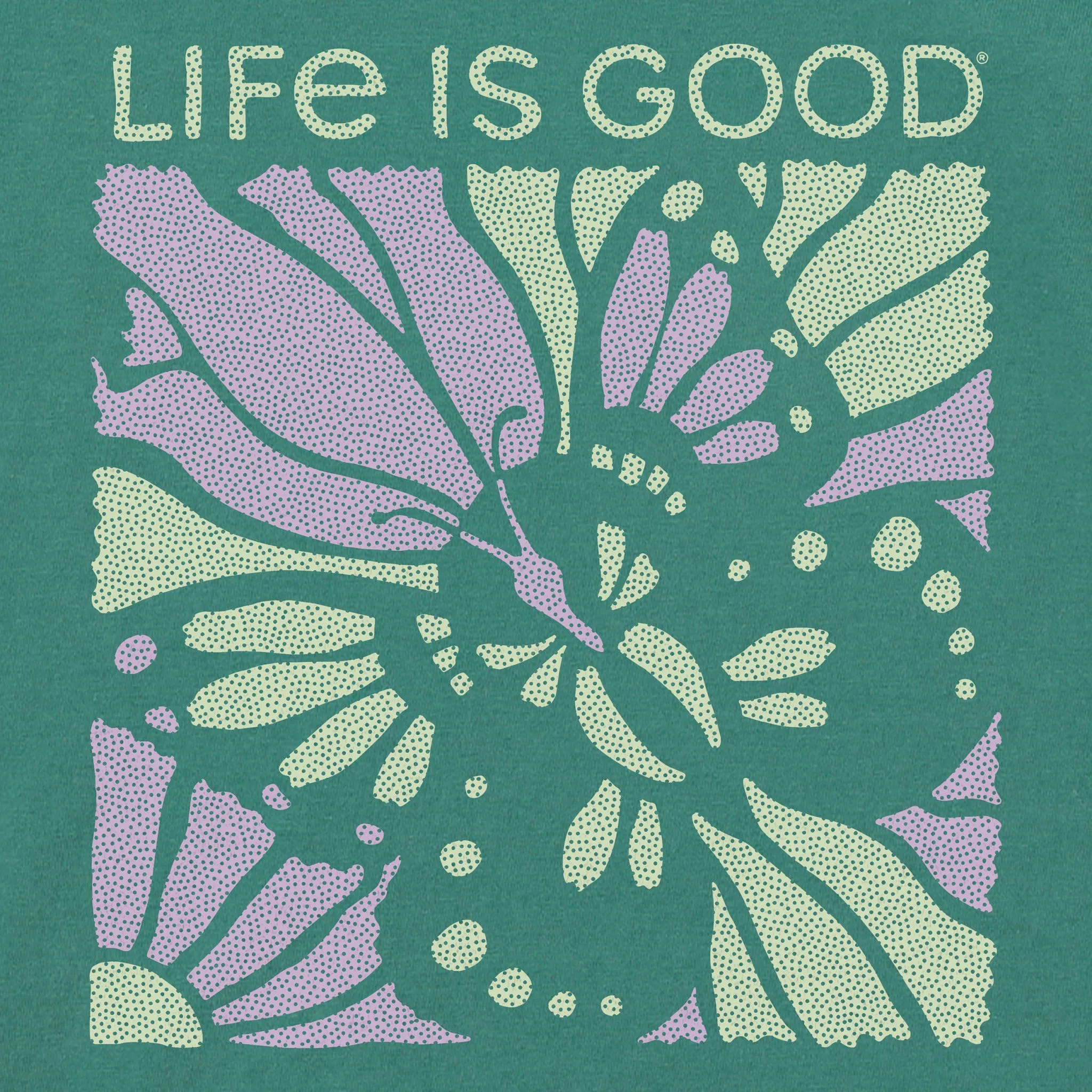 Women's Life is Good Butterfly Short Sleeve Crusher Boxy Tee sold by Life is Good product image thumbnail 2