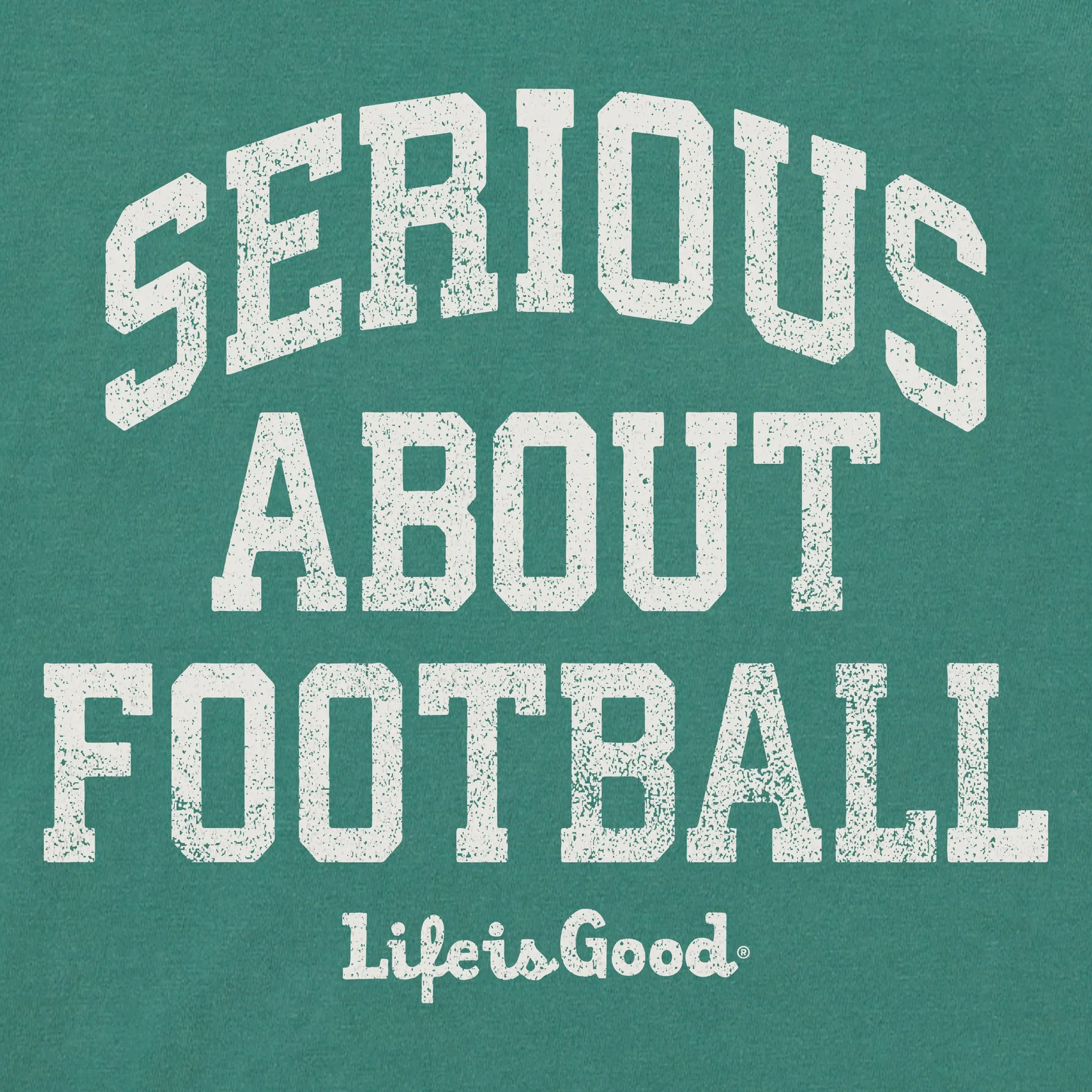 Women's Serious About Football Short Sleeve Crusher Boxy Tee sold by Life is Good product image thumbnail 4