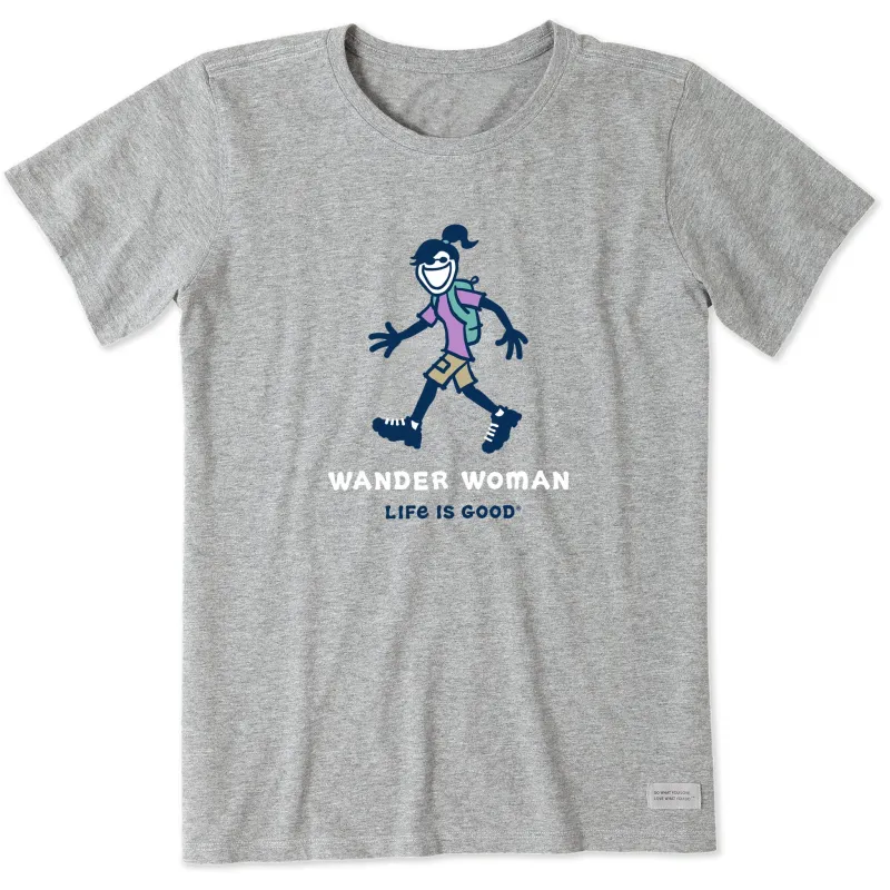 Women's Wander Woman Jackie Short Sleeve Tee sold by Life is Good