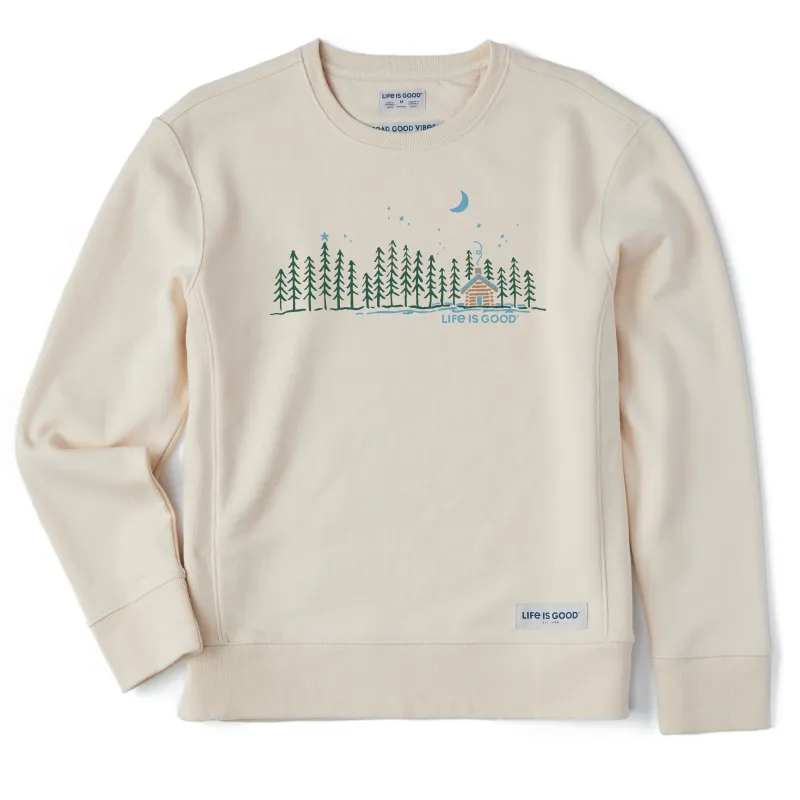 Women's Cabin Landscape Simply True Crew sold by Life is Good