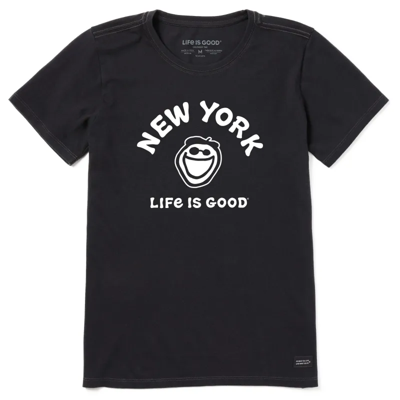Women's Jake New York Short Sleeve Crusher Tee sold by Life is Good