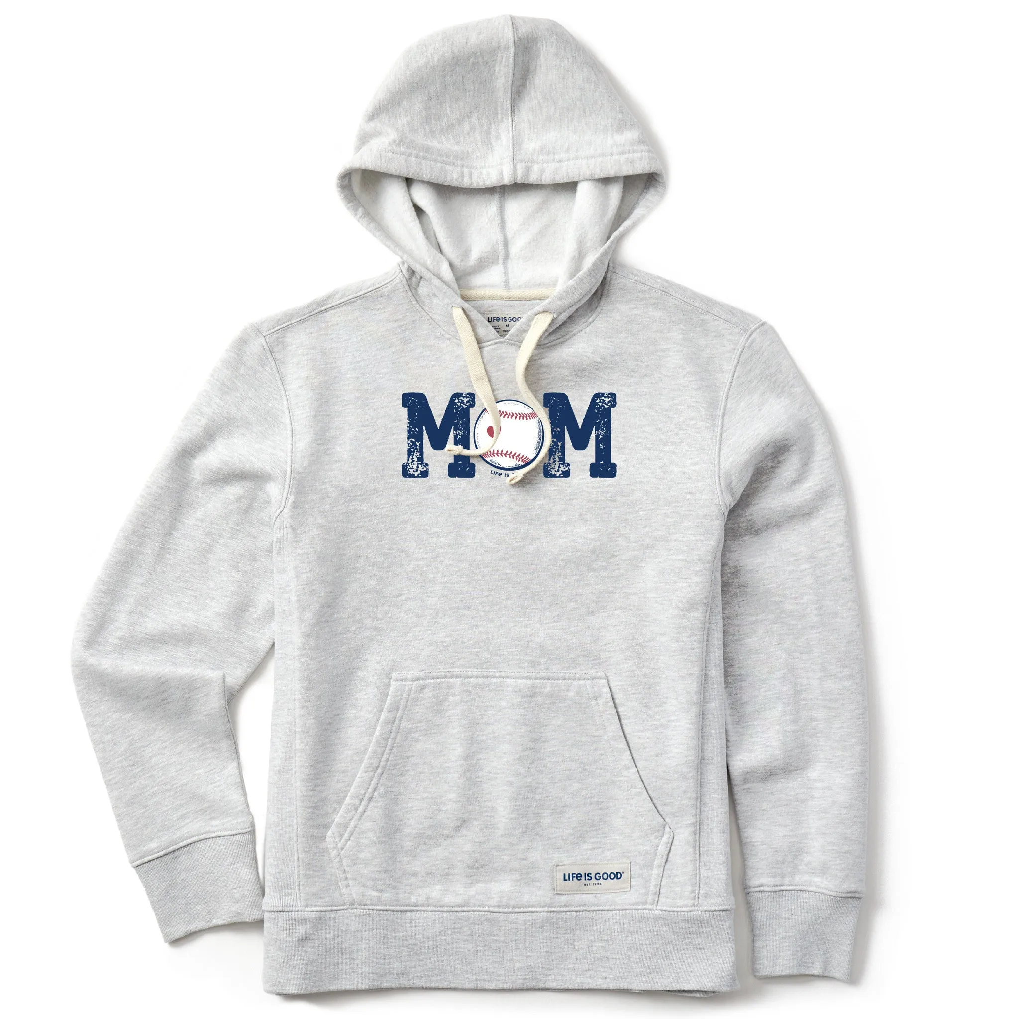 Women's Baseball Mom Simply True Fleece Hoodie sold by Life is Good