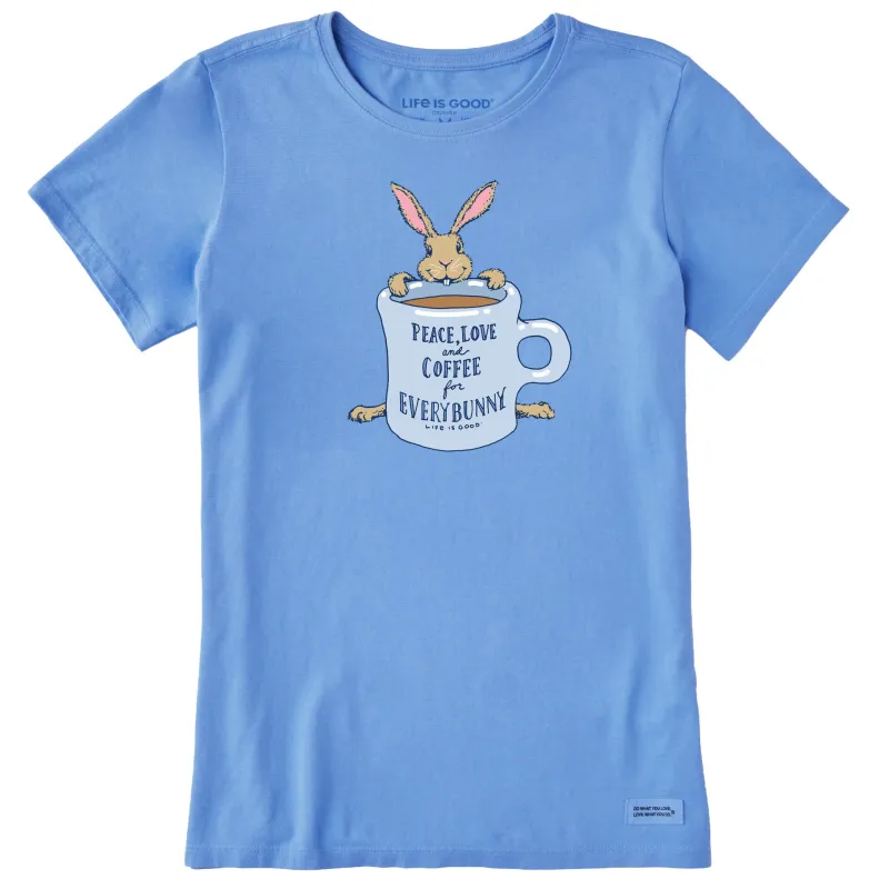 Women's Coffee For Everybunny Short Sleeve Tee sold by Life is Good