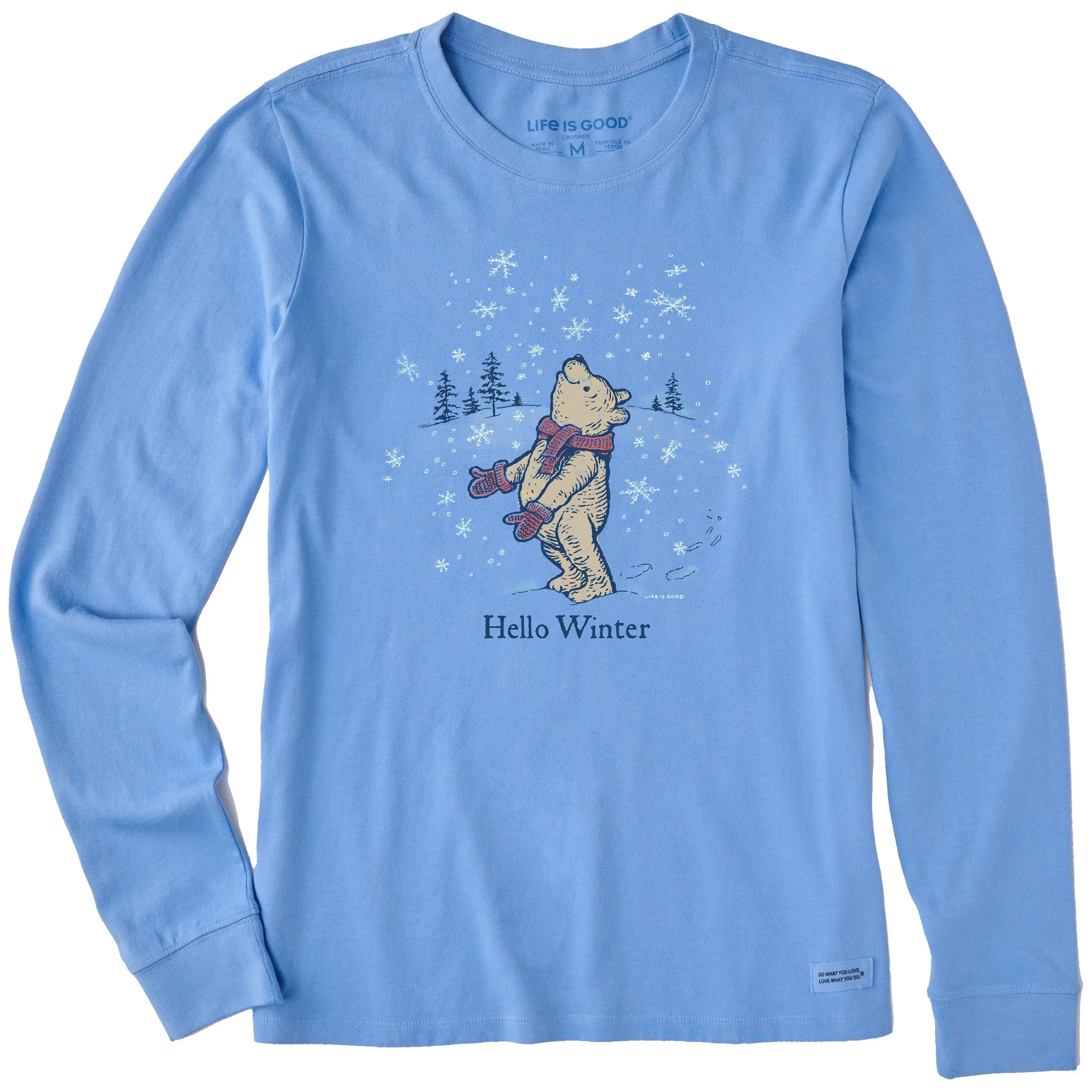 Women's Hello Winter Winnie Long Sleeve Crusher Tee sold by Life is Good