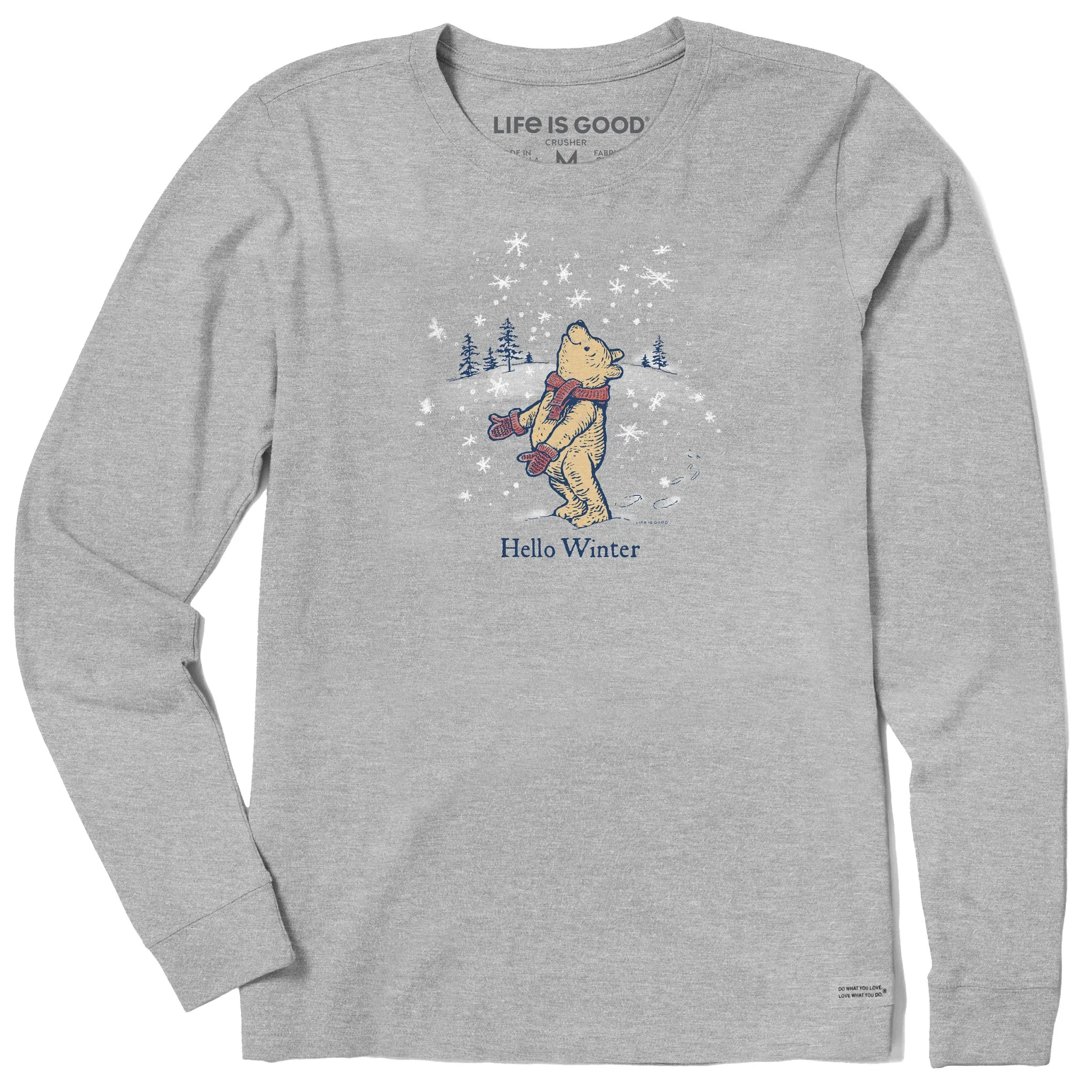 Women's Hello Winter Winnie Long Sleeve Crusher Tee sold by Life is Good product image thumbnail 3