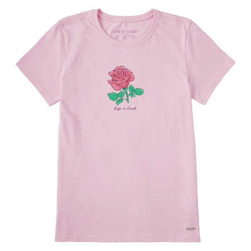 Women's Beautiful Rose Short Sleeve Tee sold by Life is Good