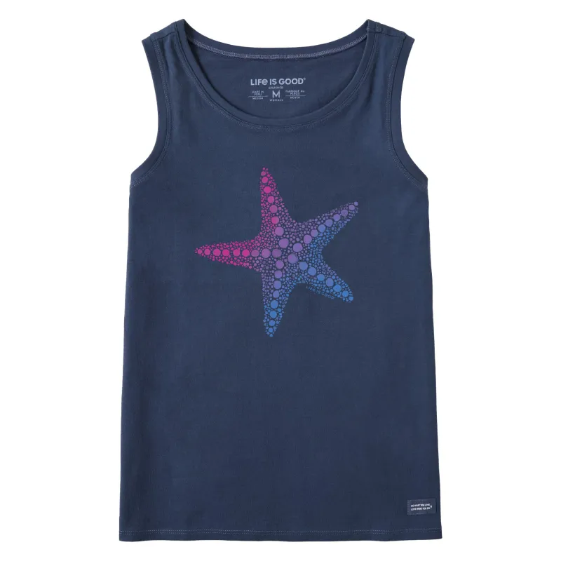 Women's Watercolor Starfish Crusher Tank sold by Life is Good