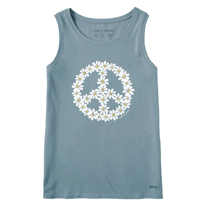 Women's Peace Daisy Chain Crusher Tank sold by Life is Good