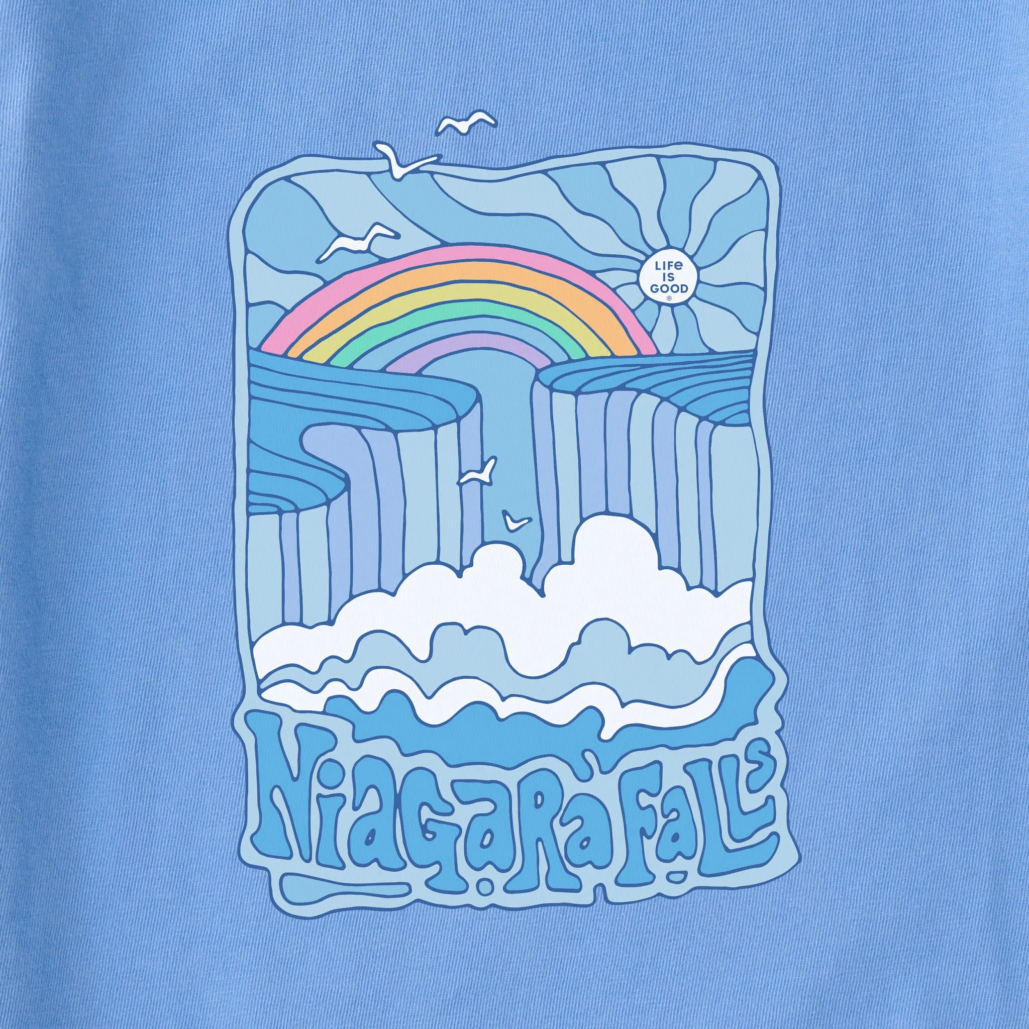 Women's Groovy Niagara Falls Short Sleeve Tee sold by Life is Good product image thumbnail 2