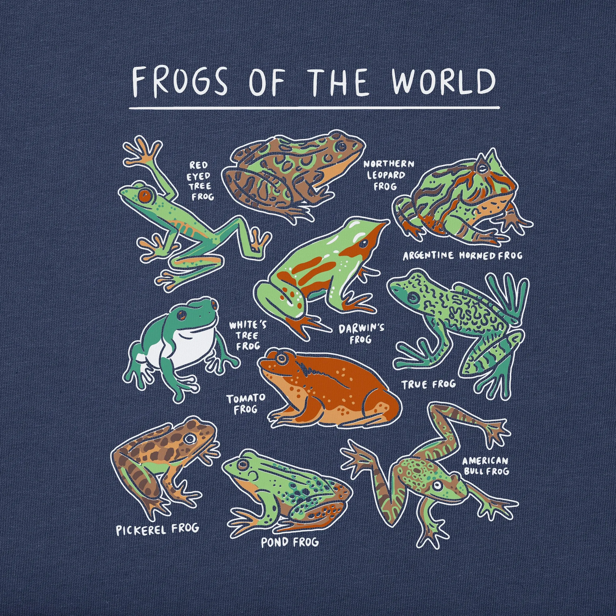 Women's Frogs of the World Short Sleeve Crusher Boxy Tee sold by Life is Good product image thumbnail 4