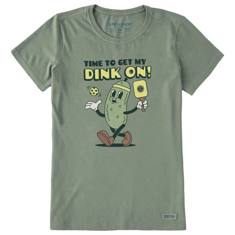 Women's Get my Dink On Short Sleeve Crusher Tee sold by Life is Good