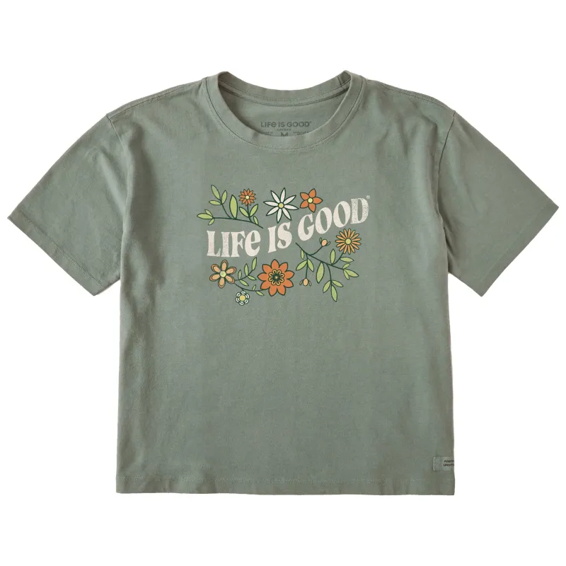 Women's Clean Garden Short Sleeve Crusher Boxy Tee sold by Life is Good