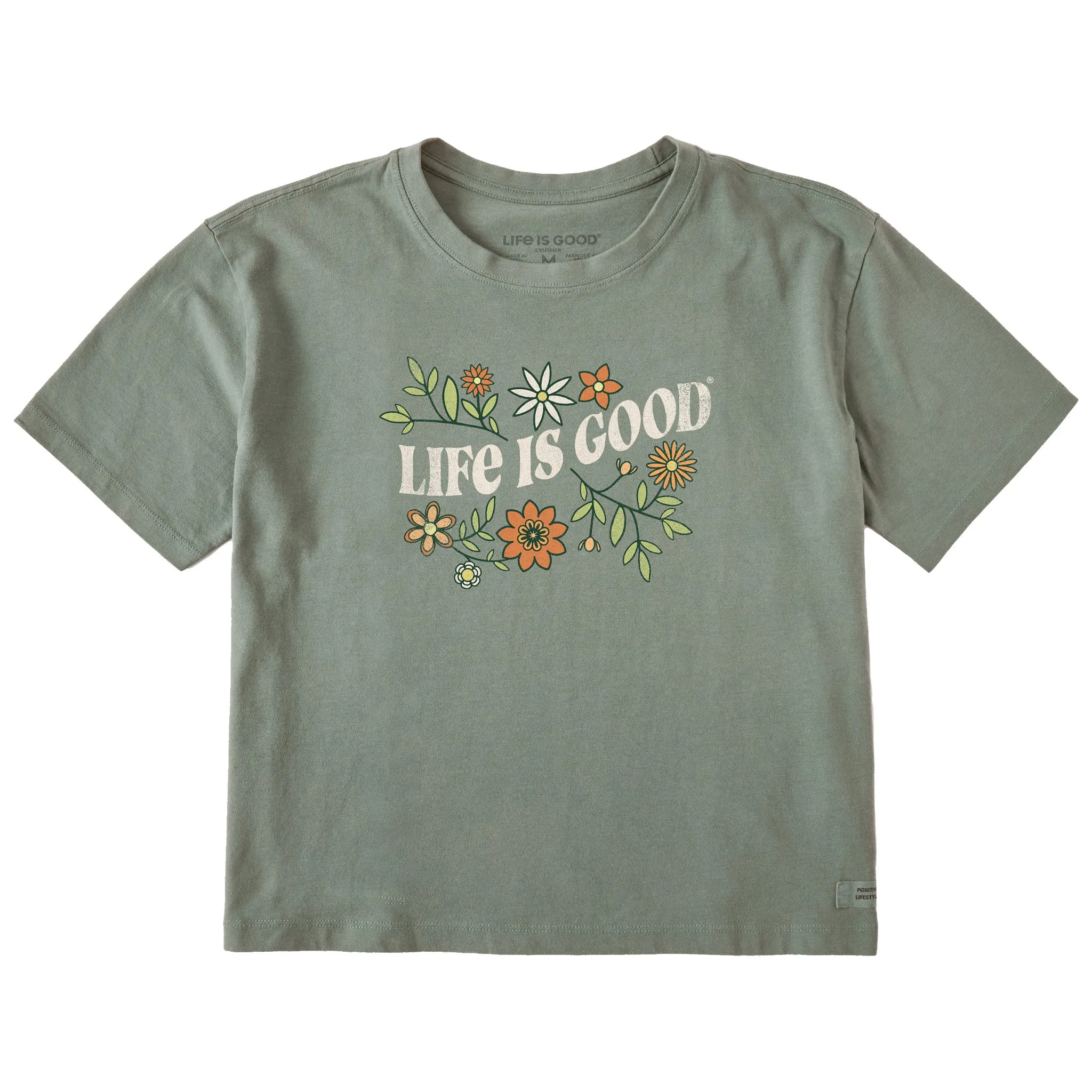 Women's Clean Garden Short Sleeve Crusher Boxy Tee sold by Life is Good