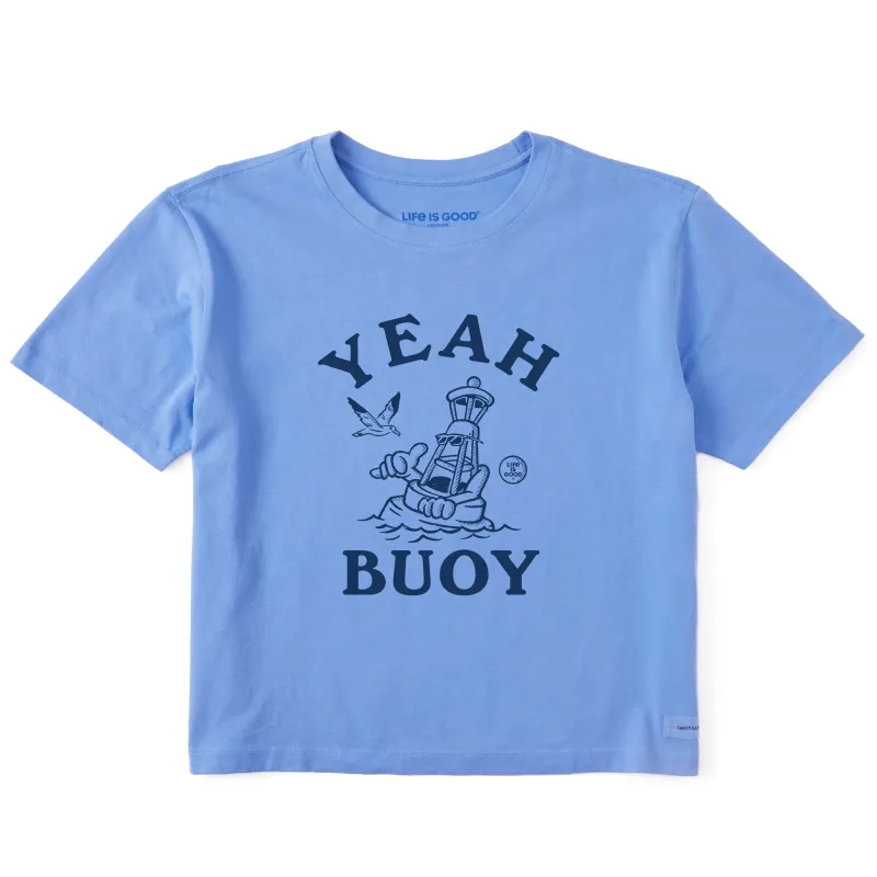Women's Matchbook Yeah Buoy Short Sleeve Crusher Boxy Tee sold by Life is Good
