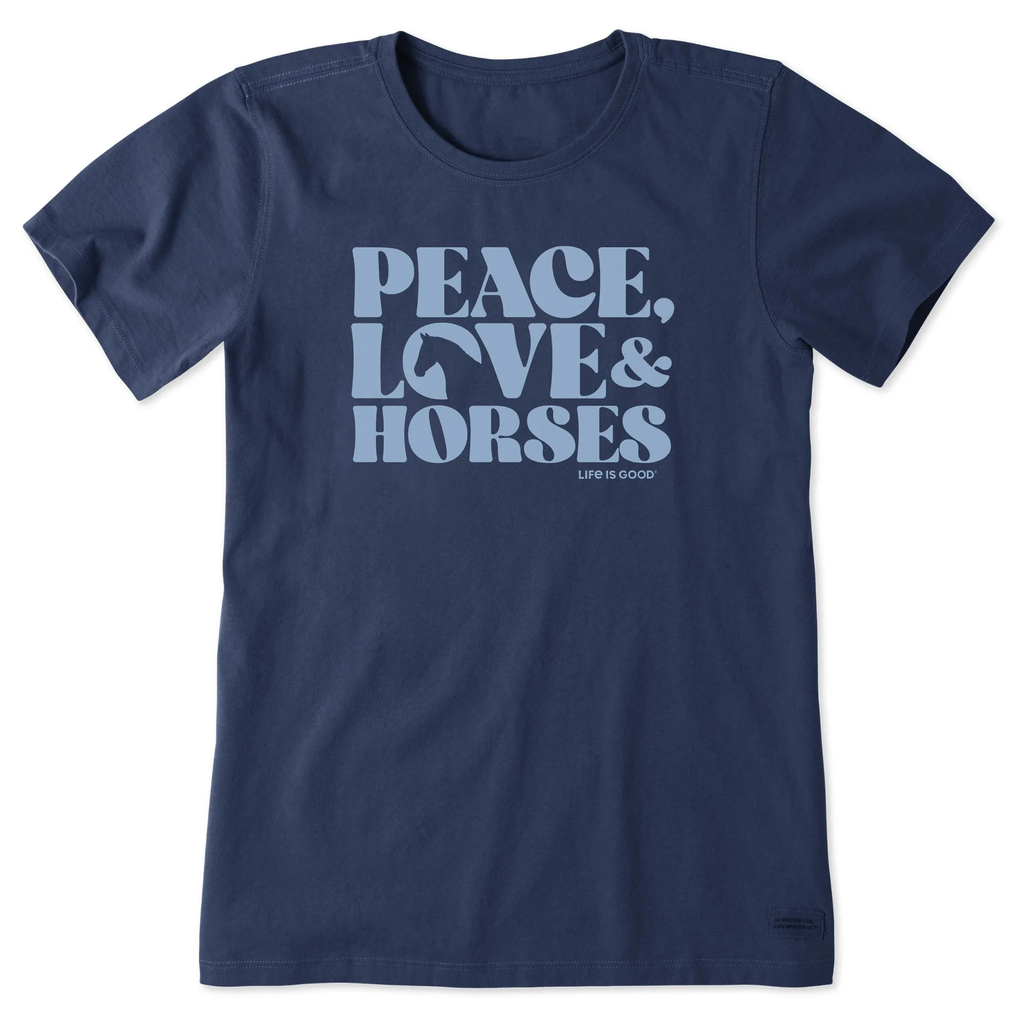 Women's Peace Love & Horses Short Sleeve Tee sold by Life is Good product image thumbnail 5