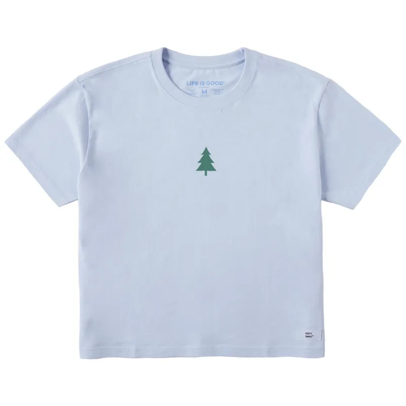 Women's Bert's Evergreen Short Sleeve Crusher Boxy Tee sold by Life is Good