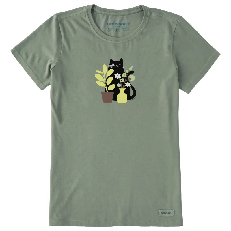 Women's Can you see the Cat? Short Sleeve Crusher Tee sold by Life is Good