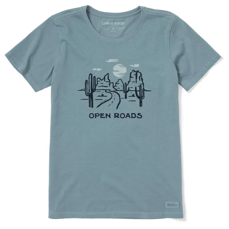 Women's Open Roads Desert Short Sleeve Crusher Tee sold by Life is Good