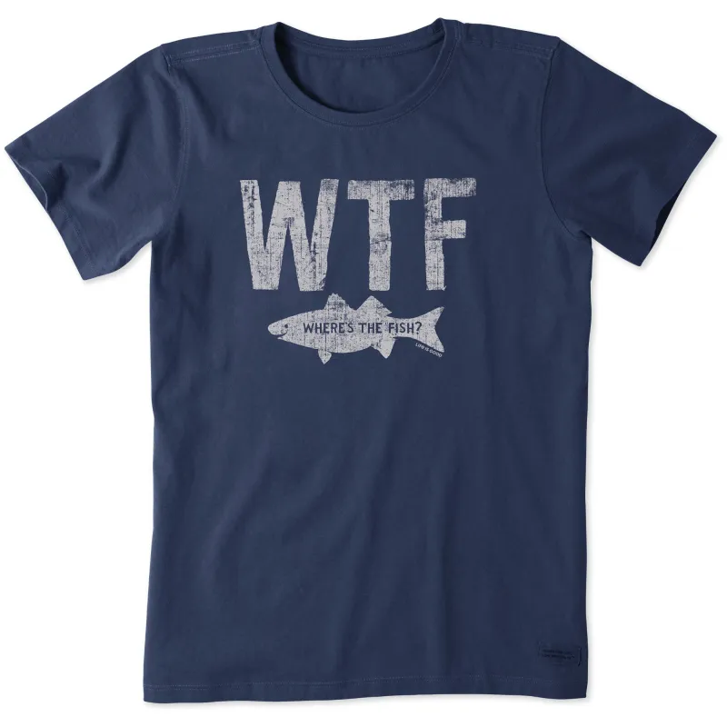 Women's WTF Short Sleeve Crusher Tee sold by Life is Good