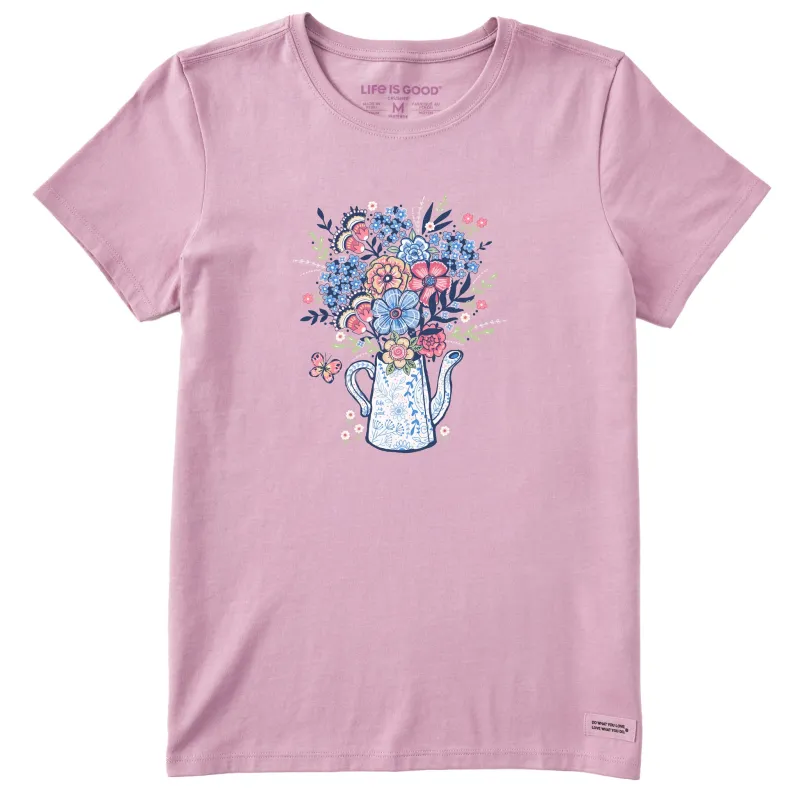 Women's Potted Flowers Short Sleeve Tee sold by Life is Good