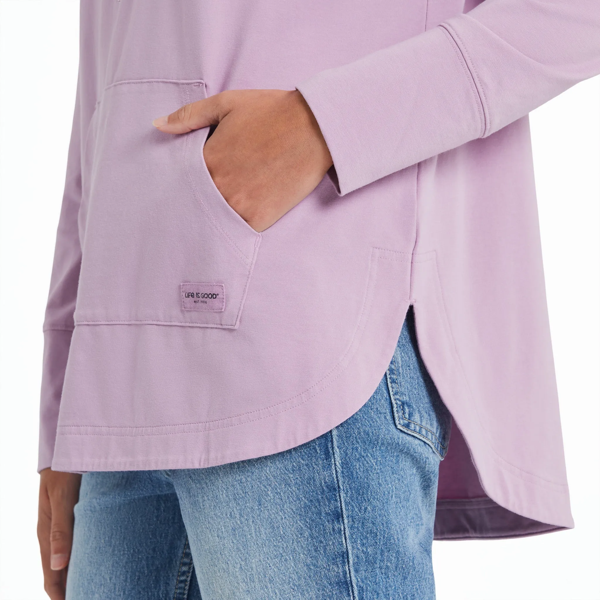 Women's Butterfly and Floral Compass Crusher-FLEX Hoodie Tunic sold by Life is Good product image thumbnail 4