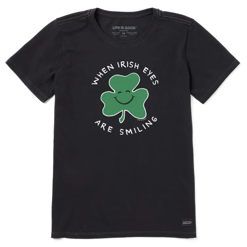Women's When Irish Eyes Are Smiling Clover Short Sleeve Tee made by Life is Good
