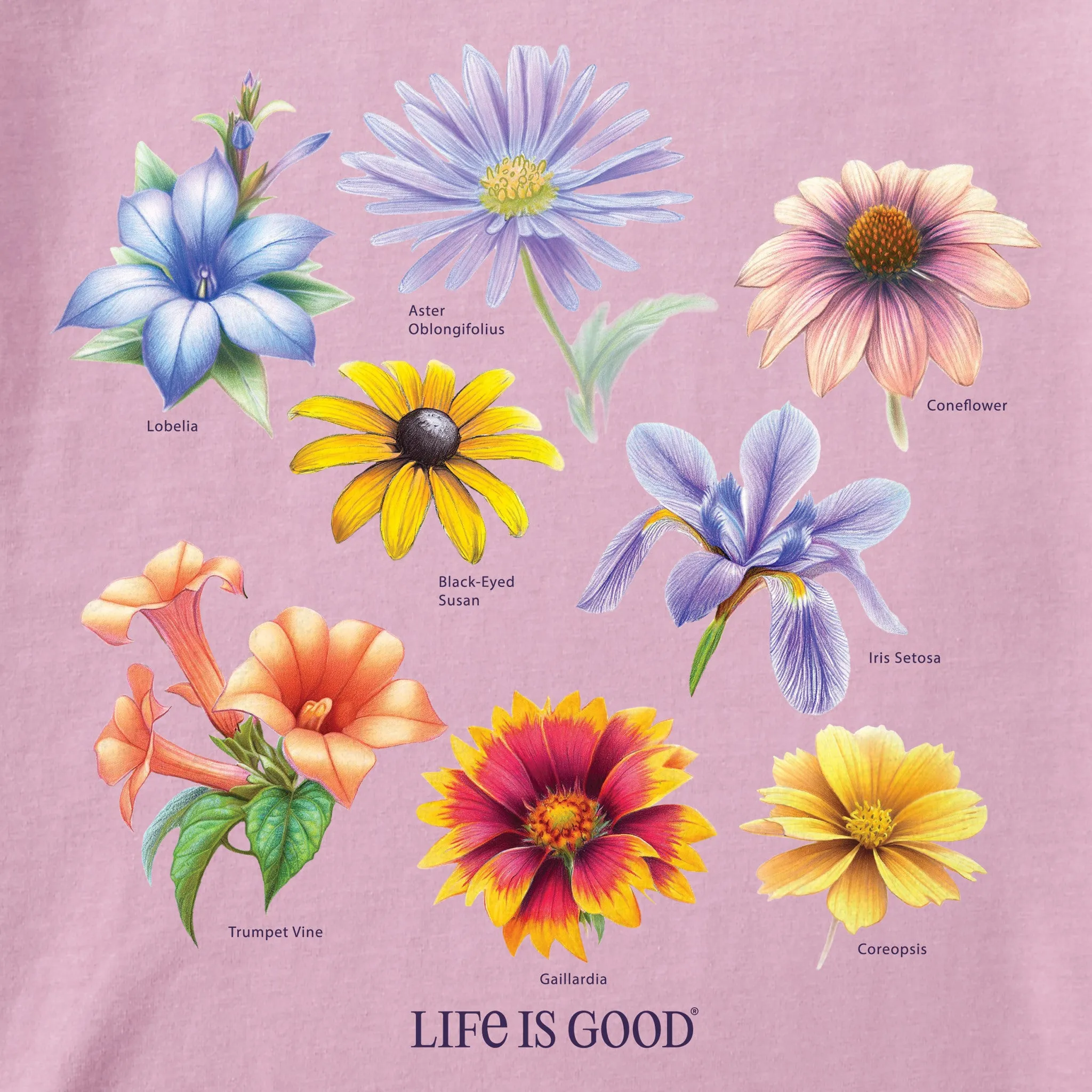 Women's Antique Native Flowers Short Sleeve Tee sold by Life is Good product image thumbnail 2