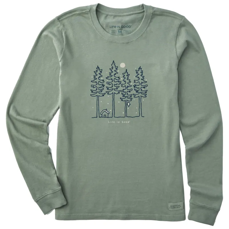 Women's Snowy Woods Long Sleeve Crusher Tee made by Life is Good