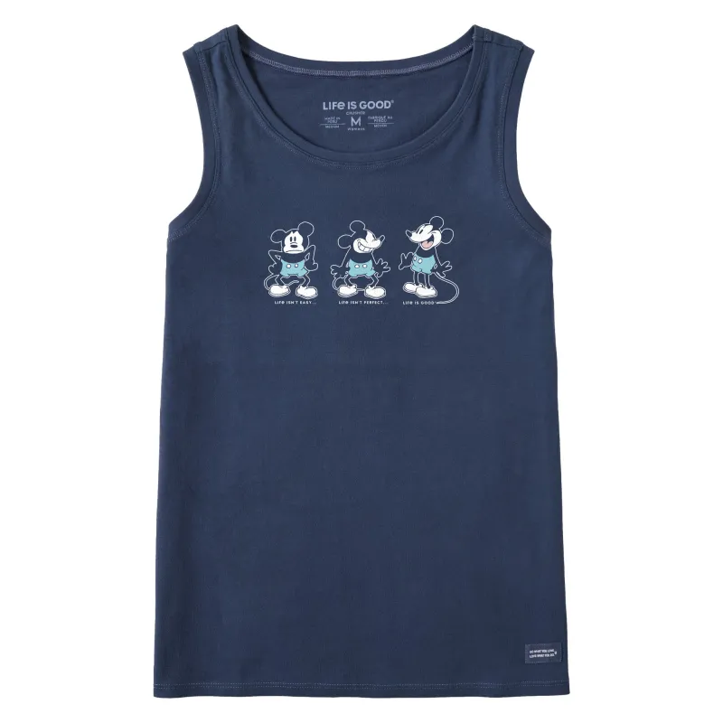 Women's Steamboat Willie Life isn't Easy Crusher Tank sold by Life is Good