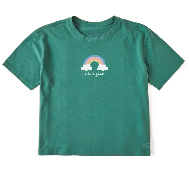 Women's Rainbow Short Sleeve Crusher Boxy Tee sold by Life is Good