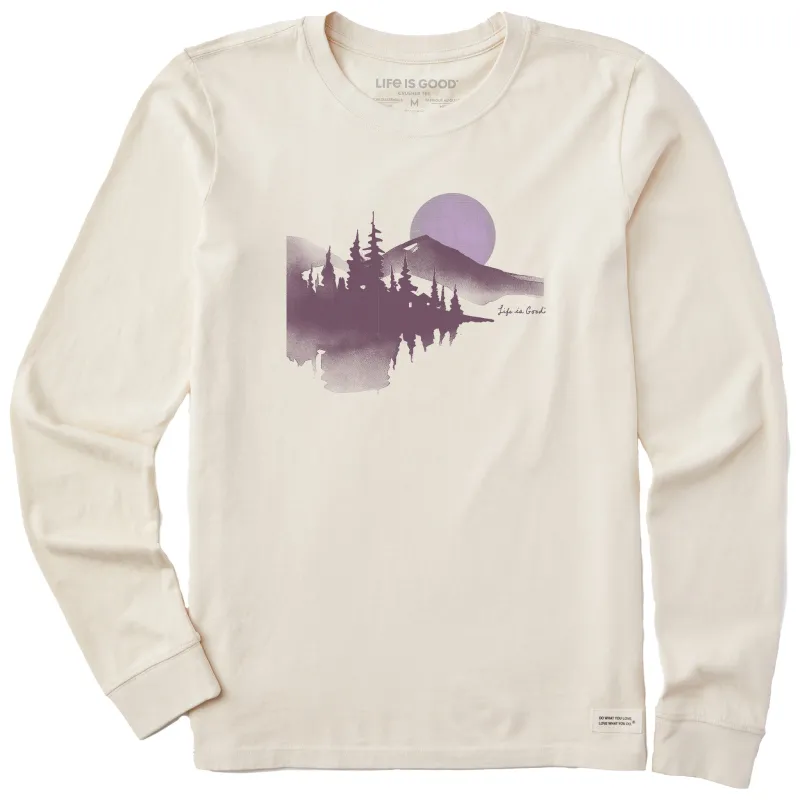 Women's Watercolor Lakeside Long Sleeve Crusher Tee sold by Life is Good