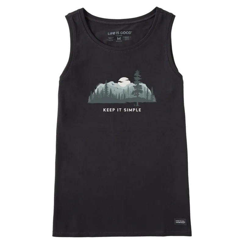 Women's Keep it Simple Evergreen Silo Crusher Tank sold by Life is Good