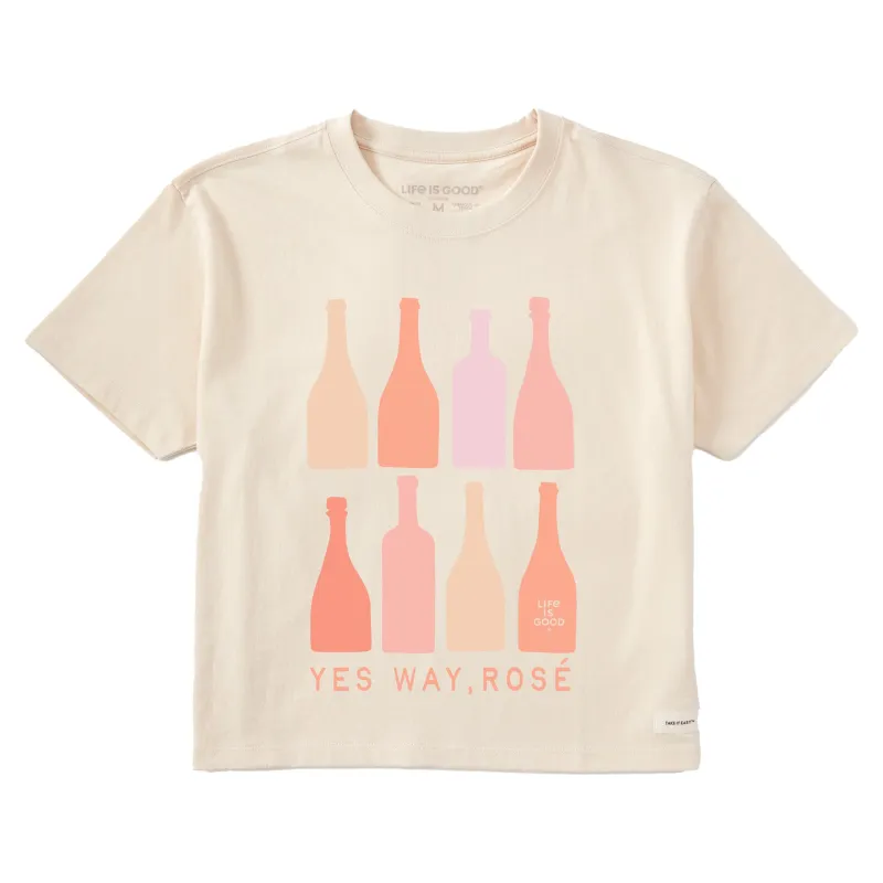 Women's Yes Way Rose Short Sleeve Crusher Boxy Tee sold by Life is Good