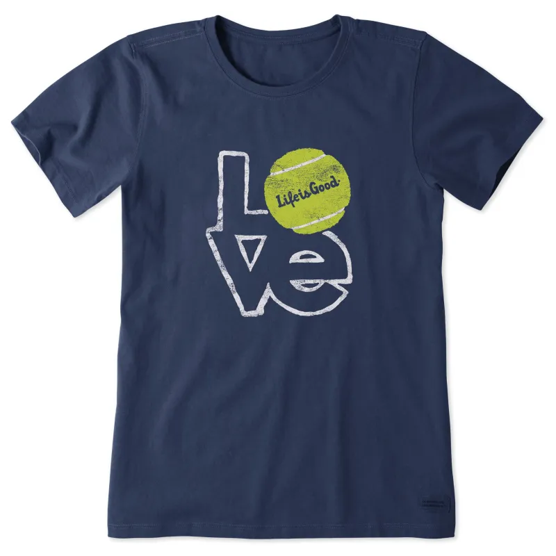 Women's Love Tennis Short Sleeve Tee sold by Life is Good