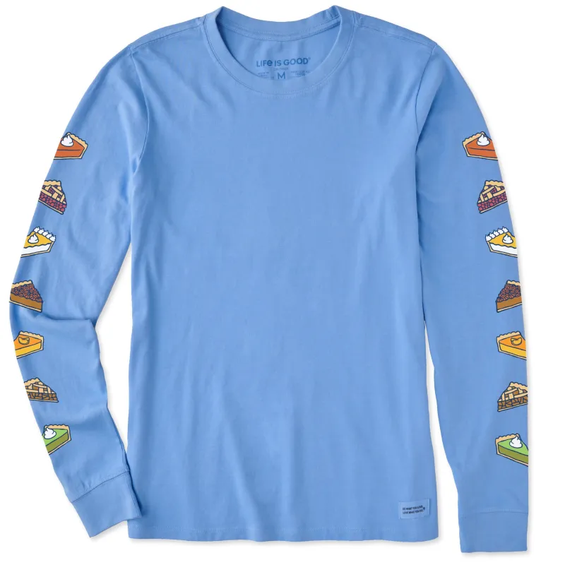Women's Pie Party Long Sleeve Crusher Tee sold by Life is Good