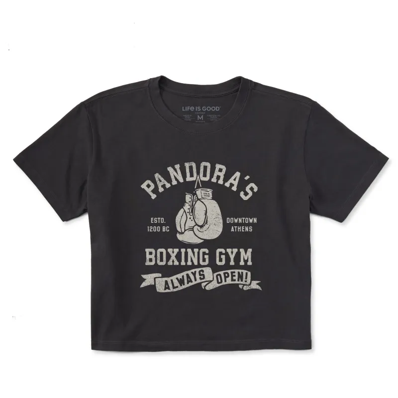 Women's Pandora's Boxing Gym Short Sleeve Crusher Boxy Tee sold by Life is Good
