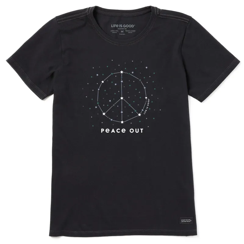 Women's Celestial Peace Out Short Sleeve Tee sold by Life is Good