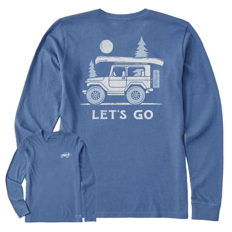 Women's Let's Go Canoeing Long Sleeve Crusher Tee made by Life is Good