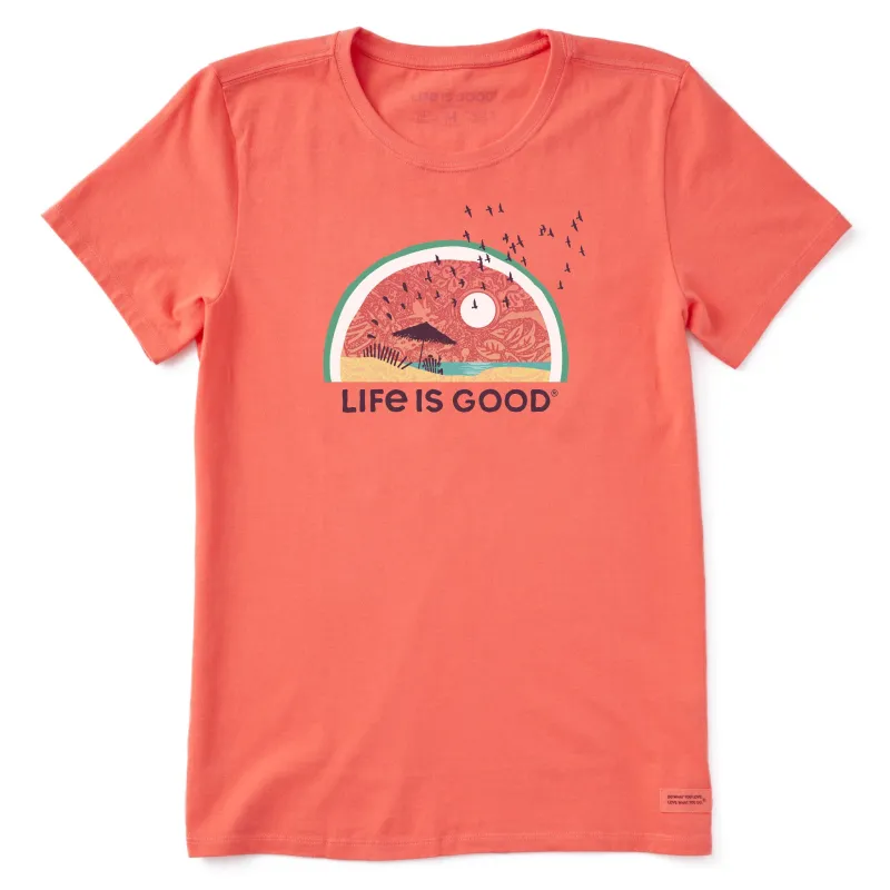 Women's Watermelonscape Short Sleeve Crusher Tee sold by Life is Good